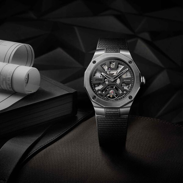 Riviera 42 mm Skeleton automatique en acier inoxydable